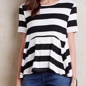 Striped Anthropologie t-shirt, size medium